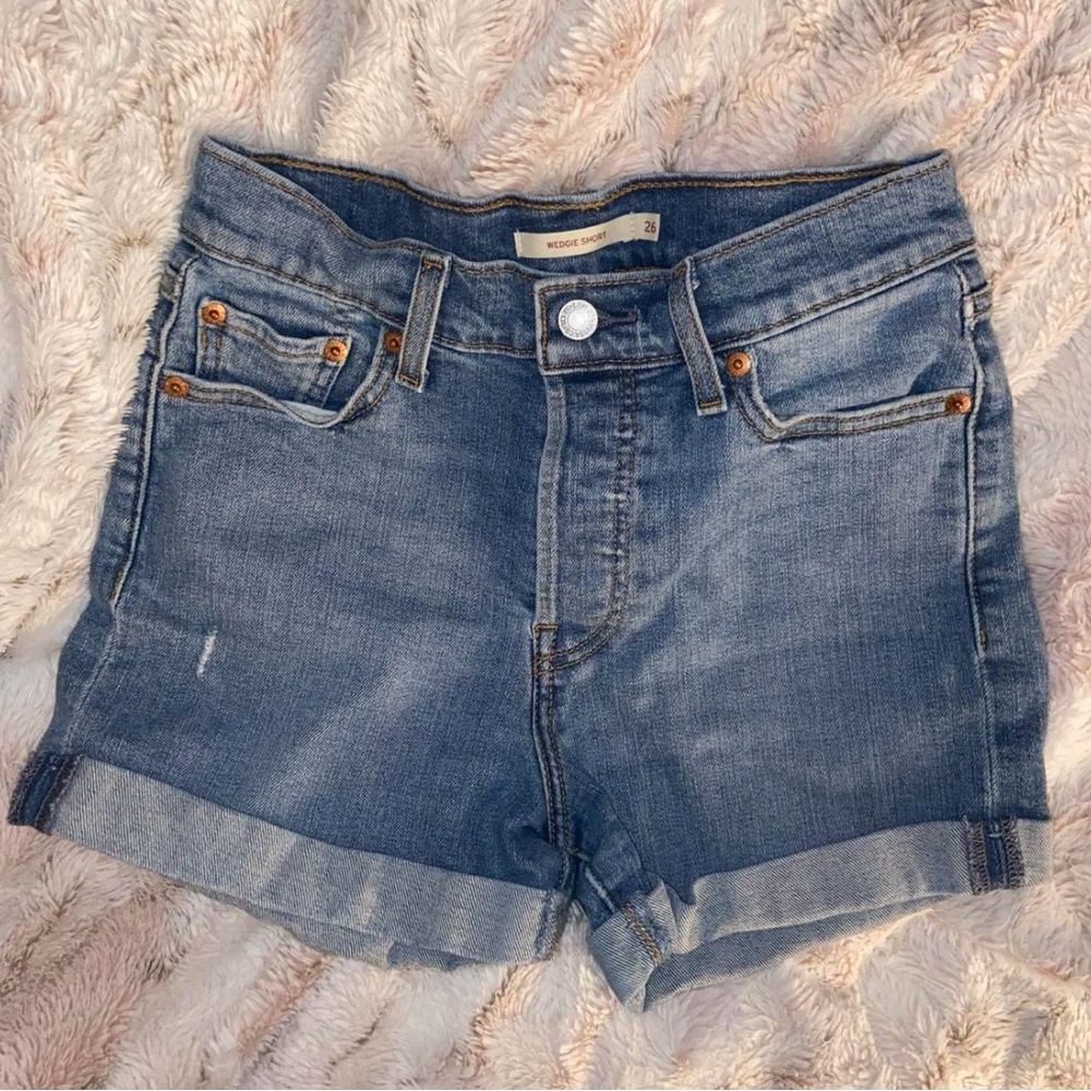 Levi's Classic Blue Denim Shorts